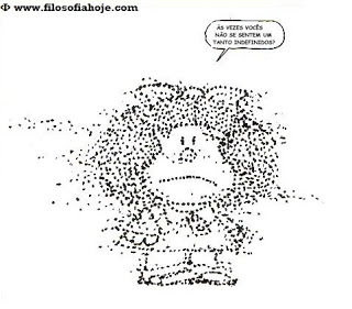 mafalda indefinida feita de pontinhos