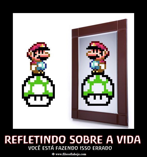 super, mario, bros, 1, up, vida, espelho, mirror, refletindo, imagem