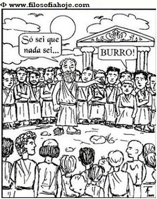 socrates platão so sei que nada sei burro charge